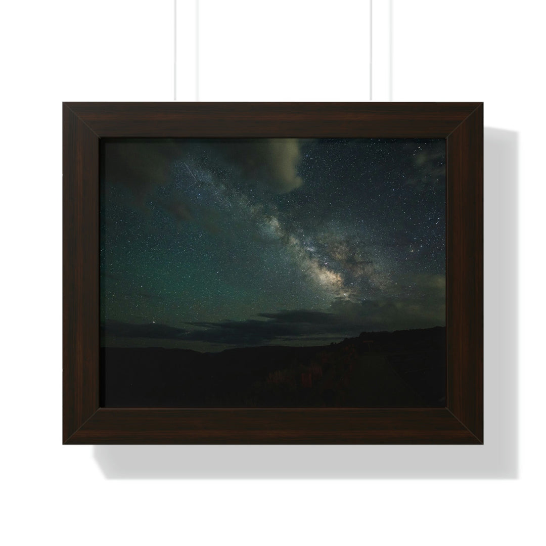 Milky Way Through the Clouds Part 2 - Framed Print - Visiting This World