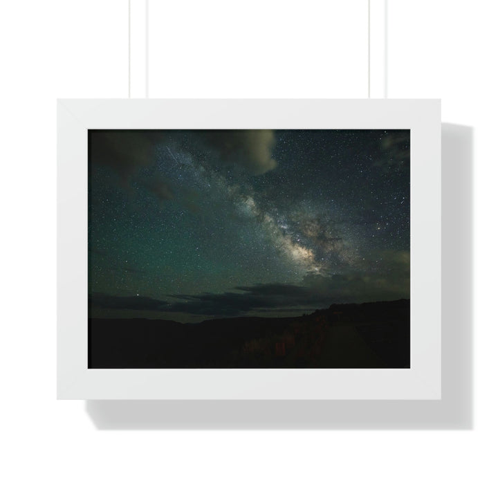 Milky Way Through the Clouds Part 2 - Framed Print - Visiting This World