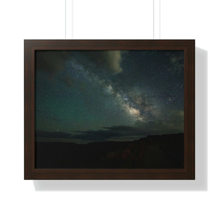 Milky Way Through the Clouds Part 2 - Framed Print - Visiting This World