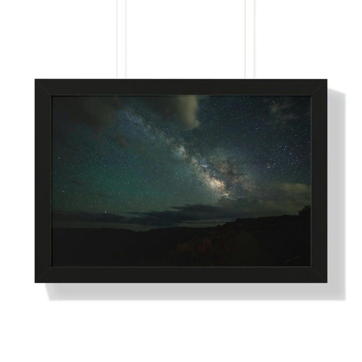 Milky Way Through the Clouds Part 2 - Framed Print - Visiting This World