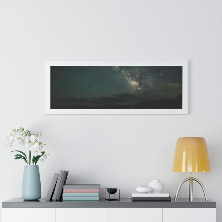 Milky Way Through the Clouds Part 2 - Framed Print - Visiting This World