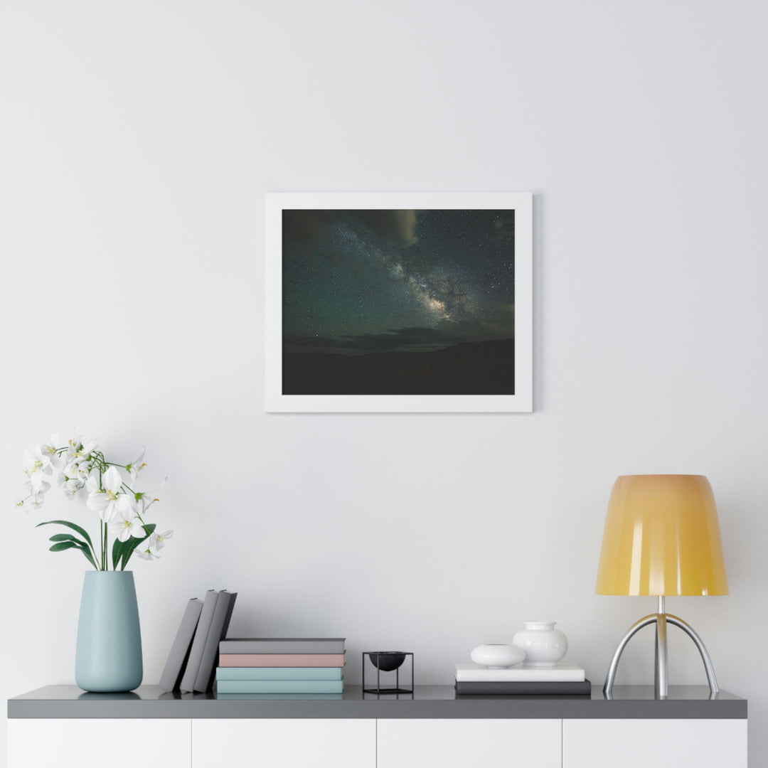 Milky Way Through the Clouds Part 2 - Framed Print - Visiting This World