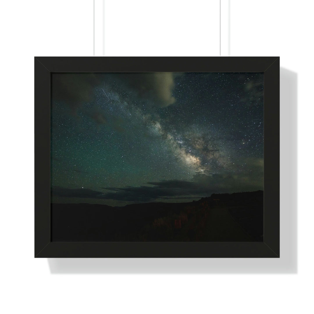 Milky Way Through the Clouds Part 2 - Framed Print - Visiting This World