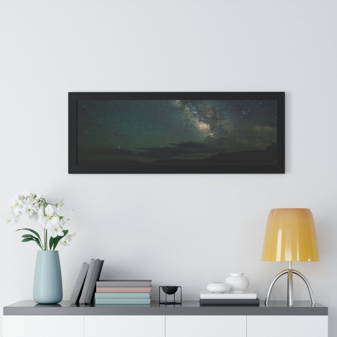 Milky Way Through the Clouds Part 2 - Framed Print - Visiting This World