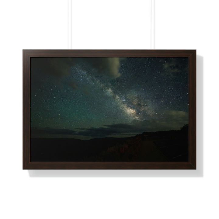 Milky Way Through the Clouds Part 2 - Framed Print - Visiting This World