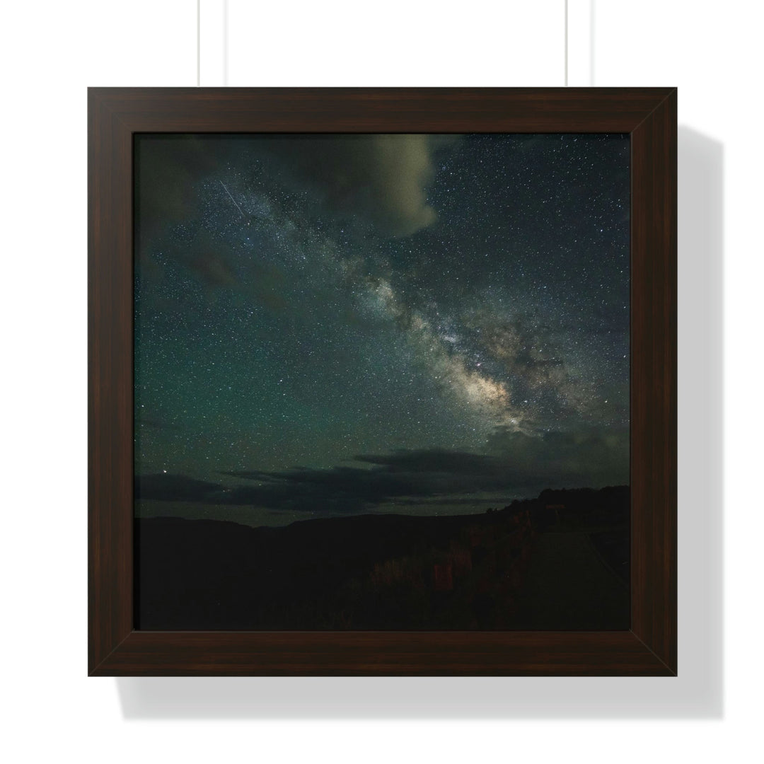 Milky Way Through the Clouds Part 2 - Framed Print - Visiting This World