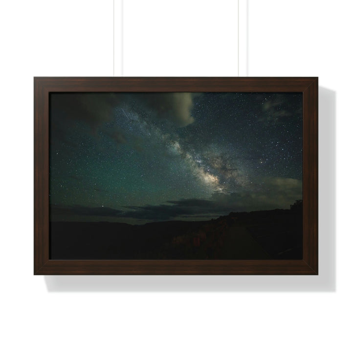 Milky Way Through the Clouds Part 2 - Framed Print - Visiting This World