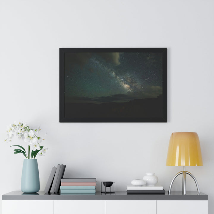 Milky Way Through the Clouds Part 2 - Framed Print - Visiting This World