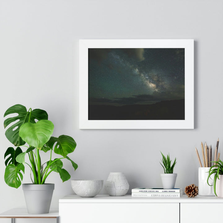 Milky Way Through the Clouds Part 2 - Framed Print - Visiting This World