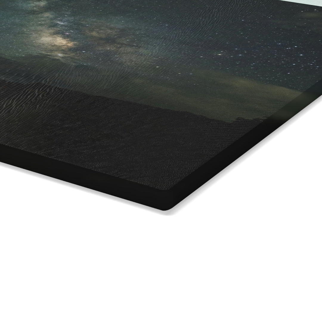 Milky Way Through the Clouds Part 2 - Glass Cutting Board - Visiting This World