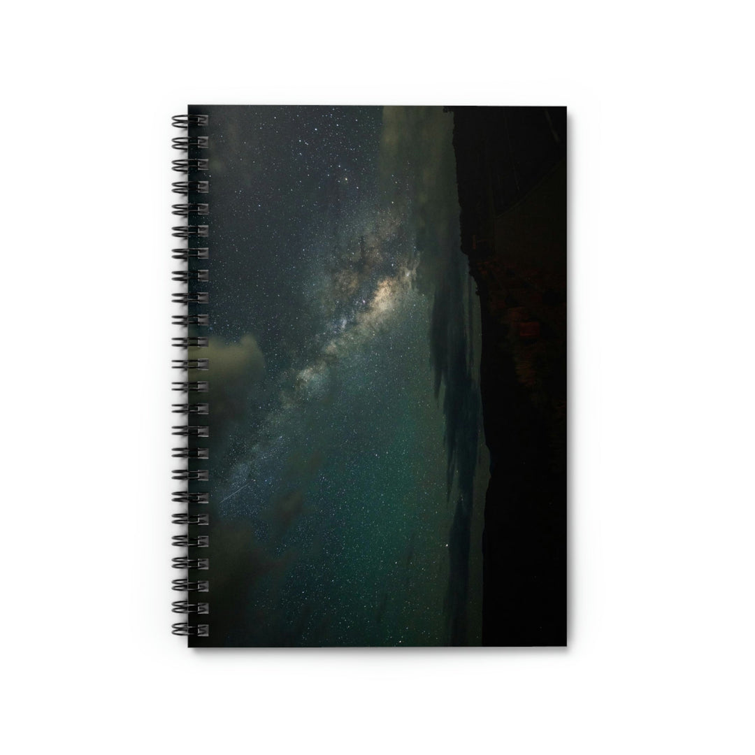 Milky Way Through the Clouds Part 2 - Spiral Ruled Line Notebook - Visiting This World