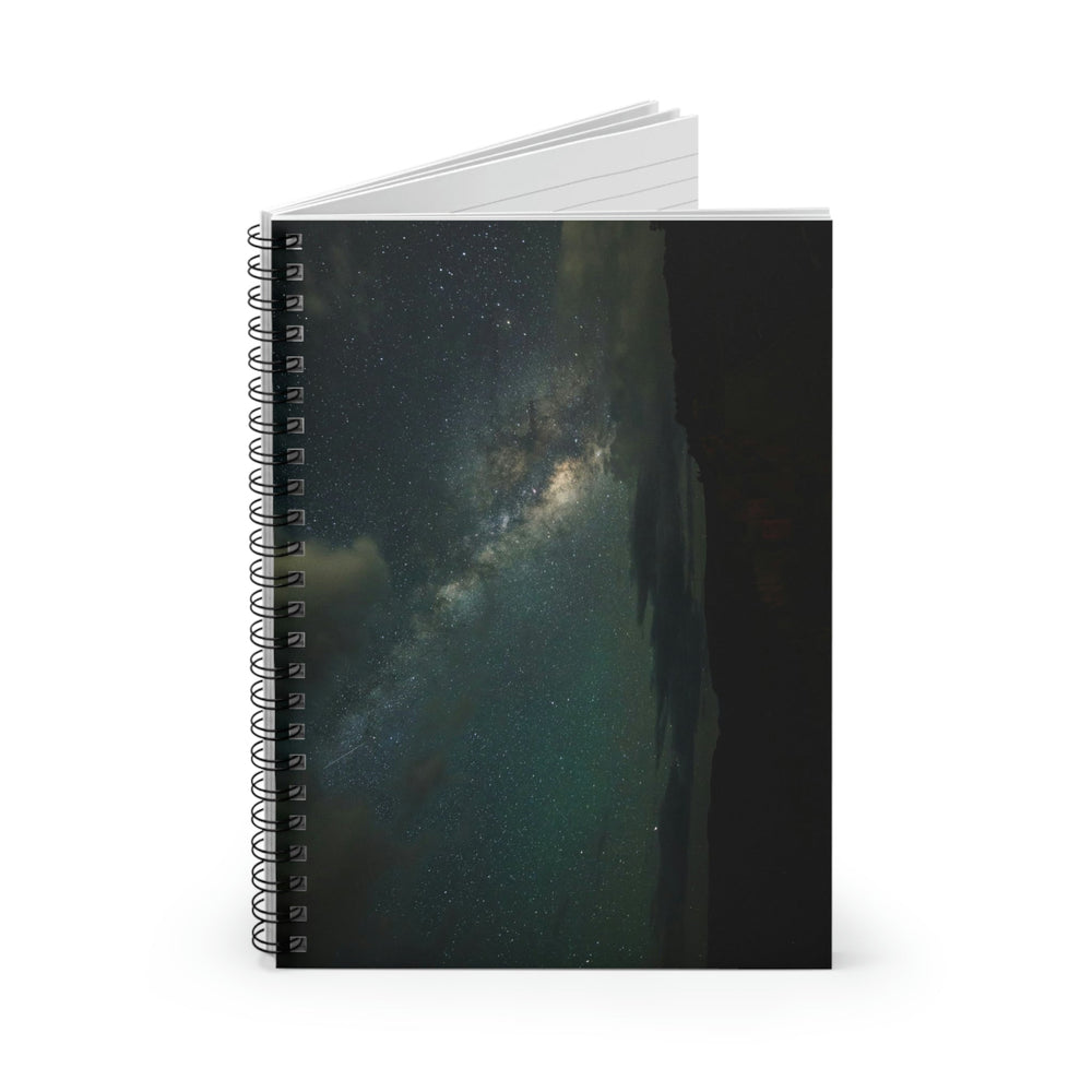 Milky Way Through the Clouds Part 2 - Spiral Ruled Line Notebook - Visiting This World