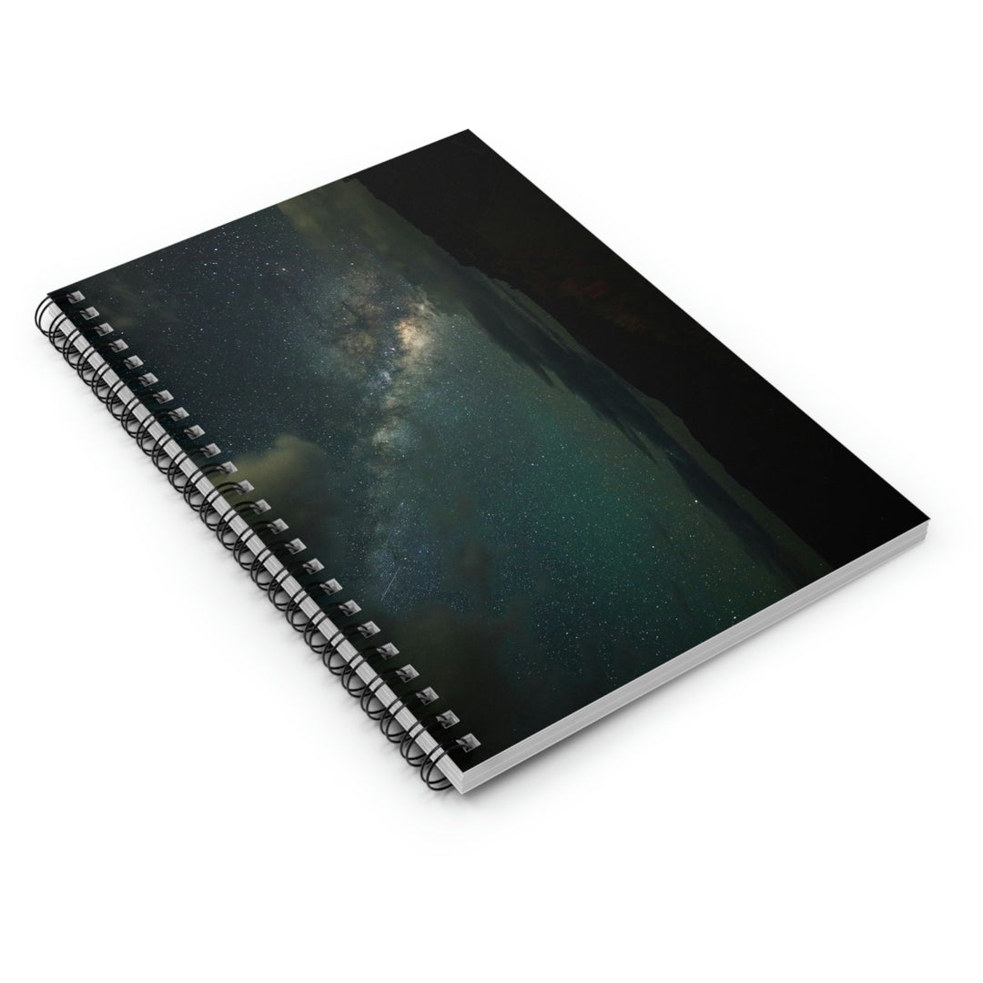 Milky Way Through the Clouds Part 2 - Spiral Ruled Line Notebook - Visiting This World