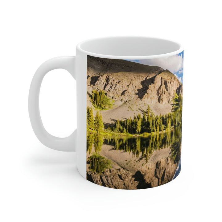 Mountain Scene Reflected - Ceramic Mug 11oz - Visiting This World