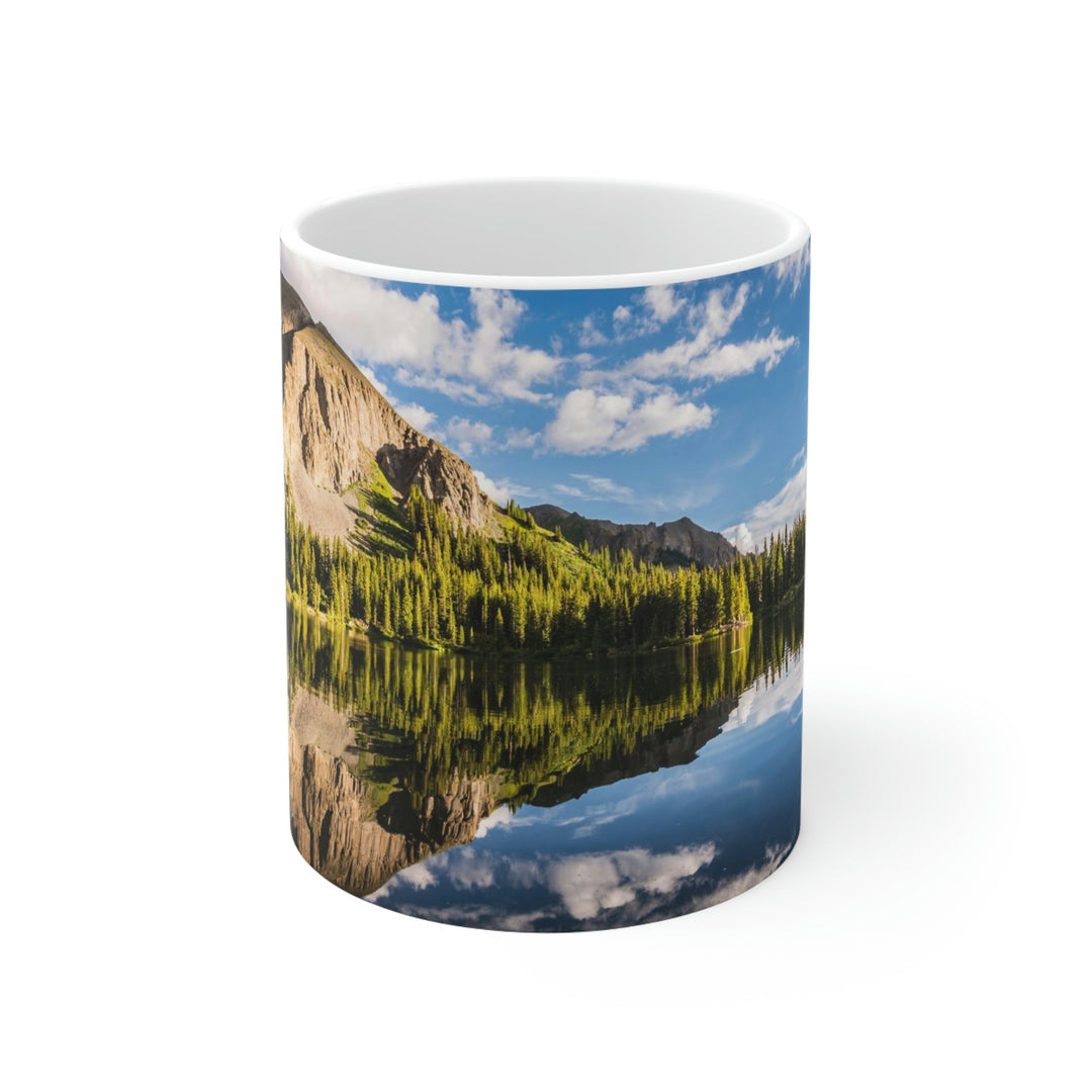 Mountain Scene Reflected - Ceramic Mug 11oz - Visiting This World