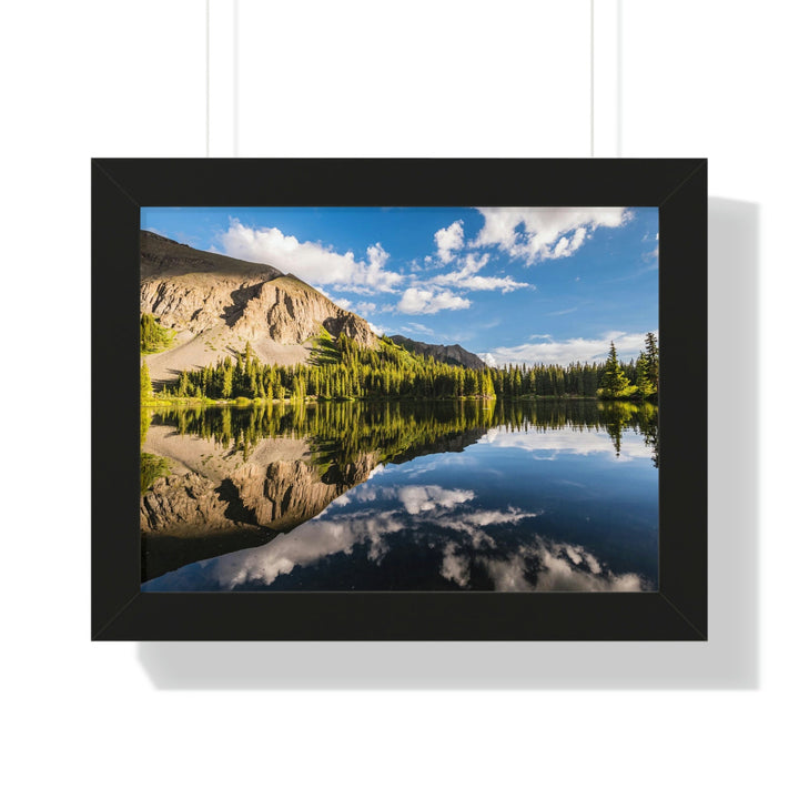 Mountain Scene Reflected - Framed Print - Visiting This World