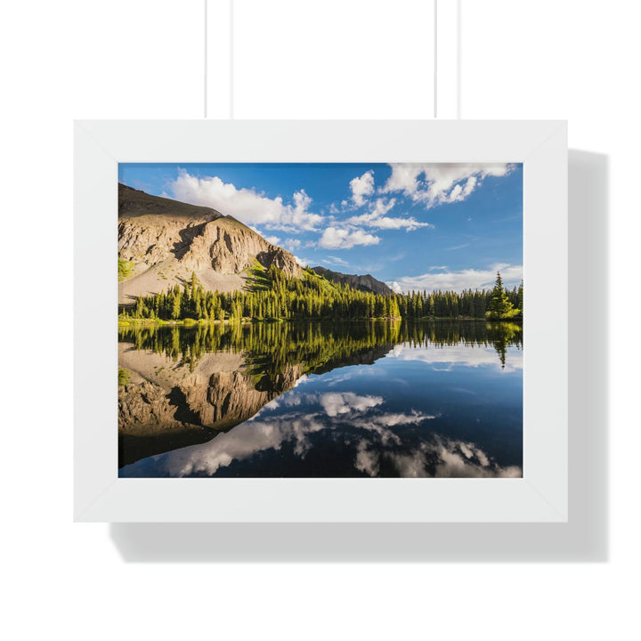 Mountain Scene Reflected - Framed Print - Visiting This World