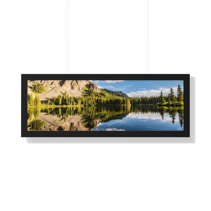 Mountain Scene Reflected - Framed Print - Visiting This World