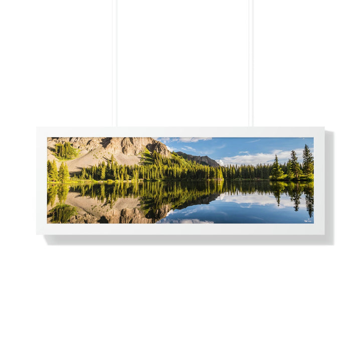 Mountain Scene Reflected - Framed Print - Visiting This World