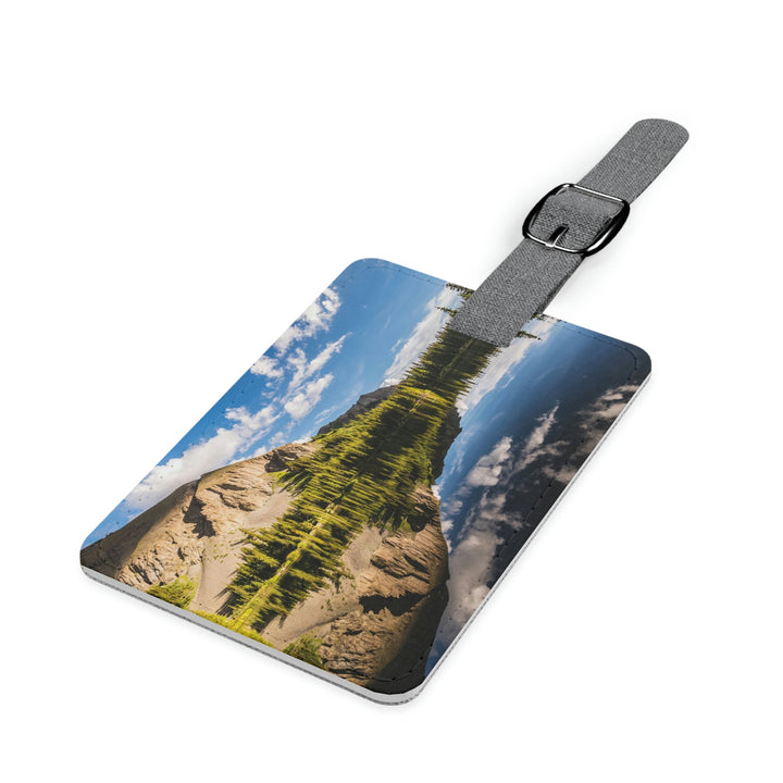 Mountain Scene Reflected - Luggage Tag - Visiting This World