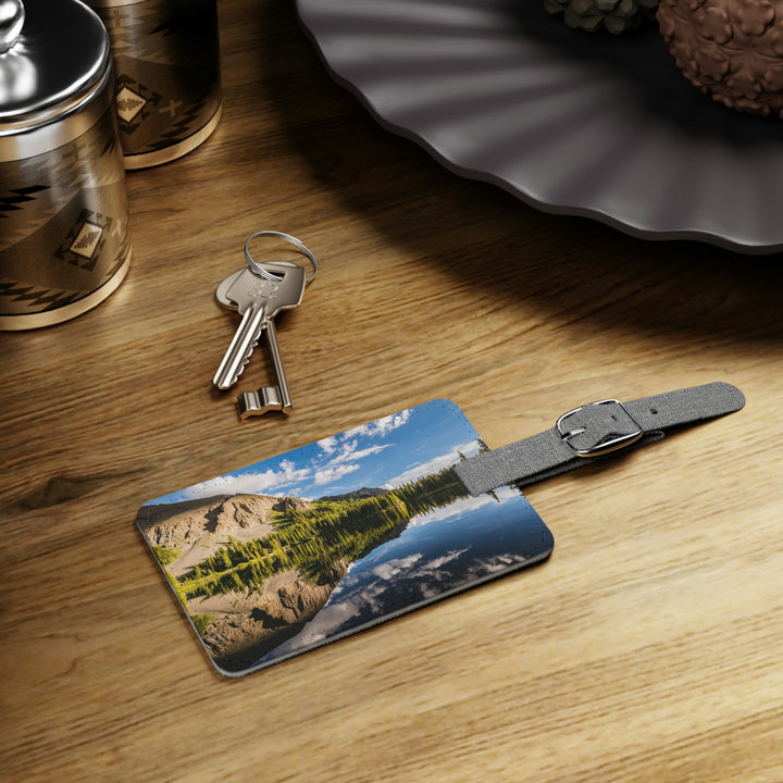 Mountain Scene Reflected - Luggage Tag - Visiting This World