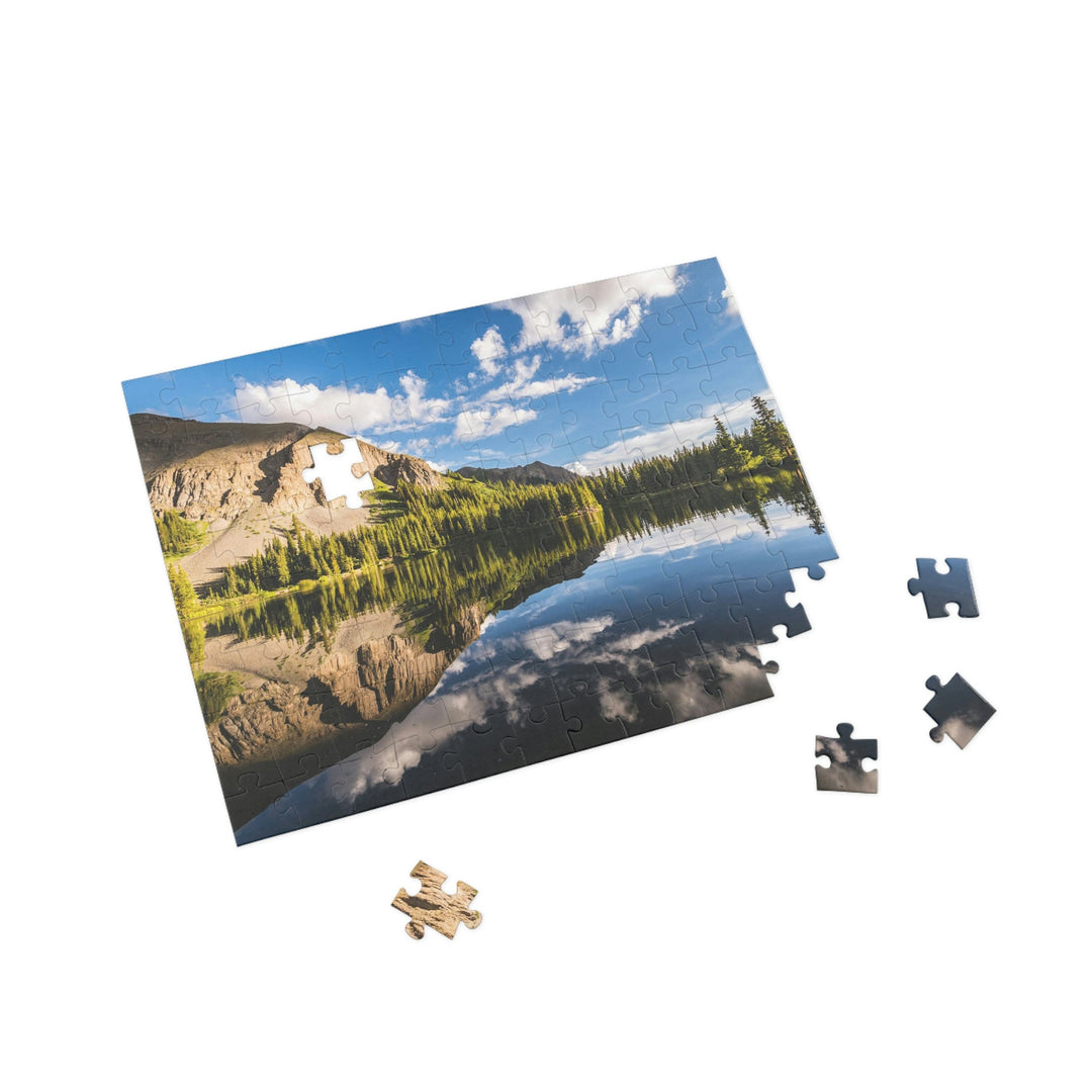 Mountain Scene Reflected - Nature Puzzle (96, 252, 500, 1000-Piece) - Visiting This World