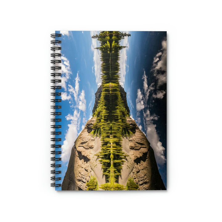 Mountain Scene Reflected - Spiral Ruled Line Notebook - Visiting This World