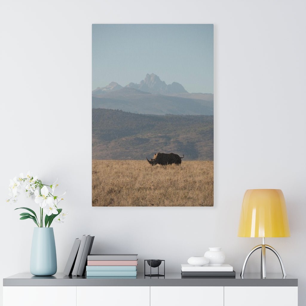 Mt. Kenya and The Bull - Canvas - Visiting This World