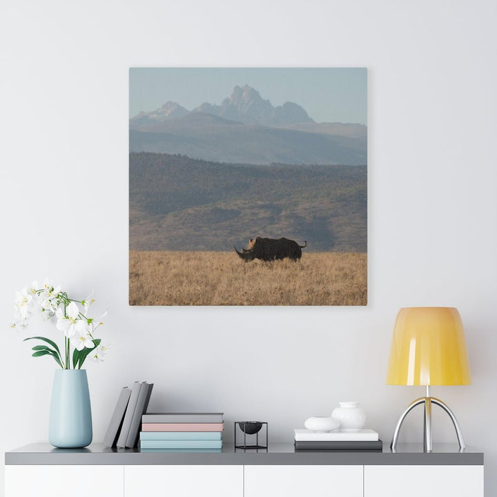 Mt. Kenya and The Bull - Canvas - Visiting This World