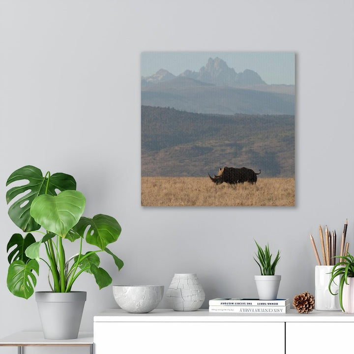 Mt. Kenya and The Bull - Canvas - Visiting This World