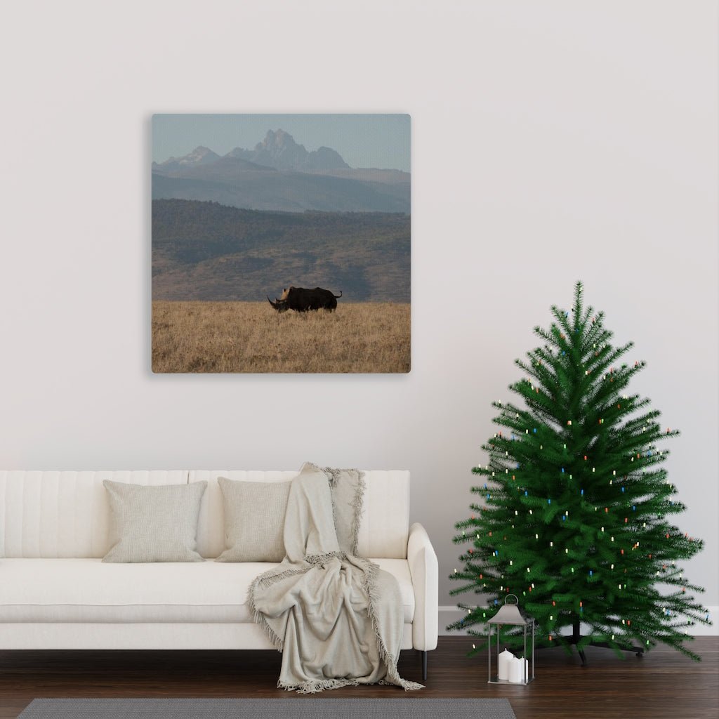 Mt. Kenya and The Bull - Canvas - Visiting This World