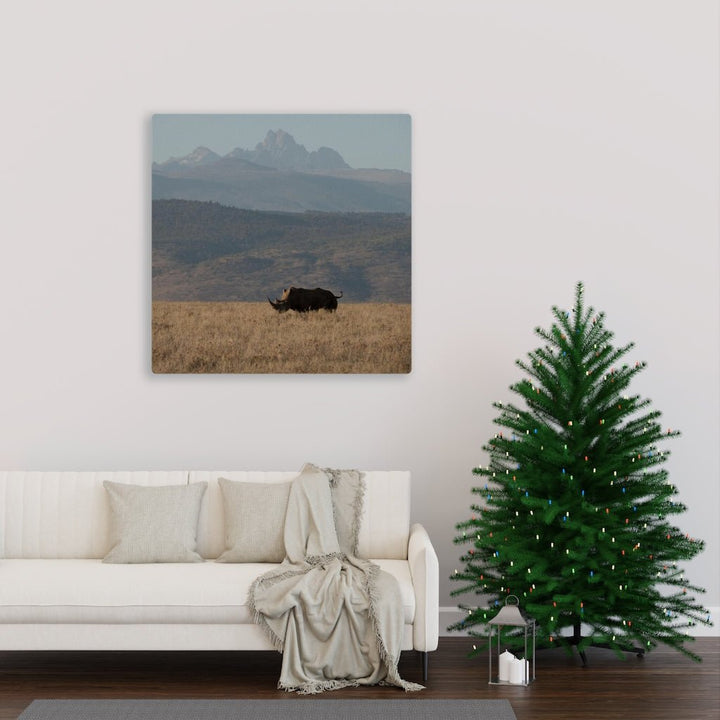 Mt. Kenya and The Bull - Canvas - Visiting This World