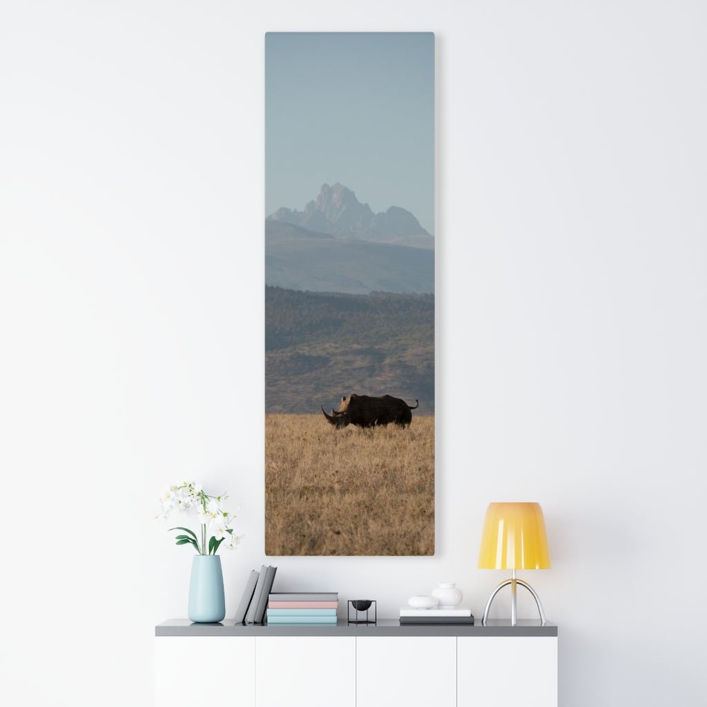 Mt. Kenya and The Bull - Canvas - Visiting This World