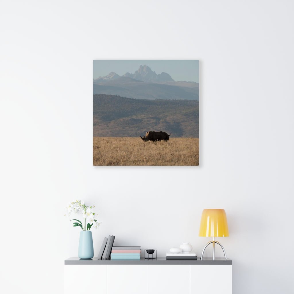 Mt. Kenya and The Bull - Canvas - Visiting This World