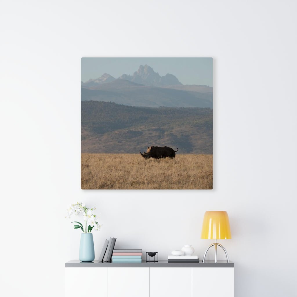 Mt. Kenya and The Bull - Canvas - Visiting This World