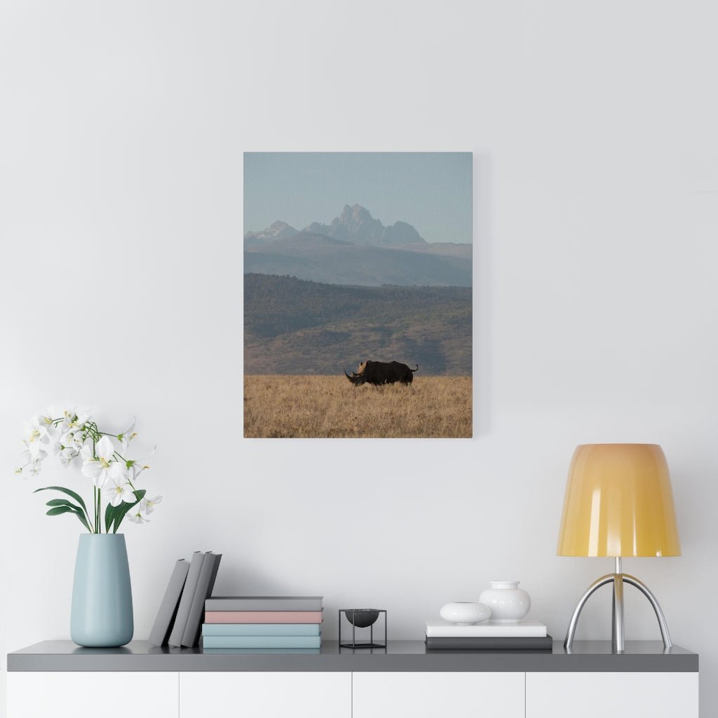 Mt. Kenya and The Bull - Canvas - Visiting This World