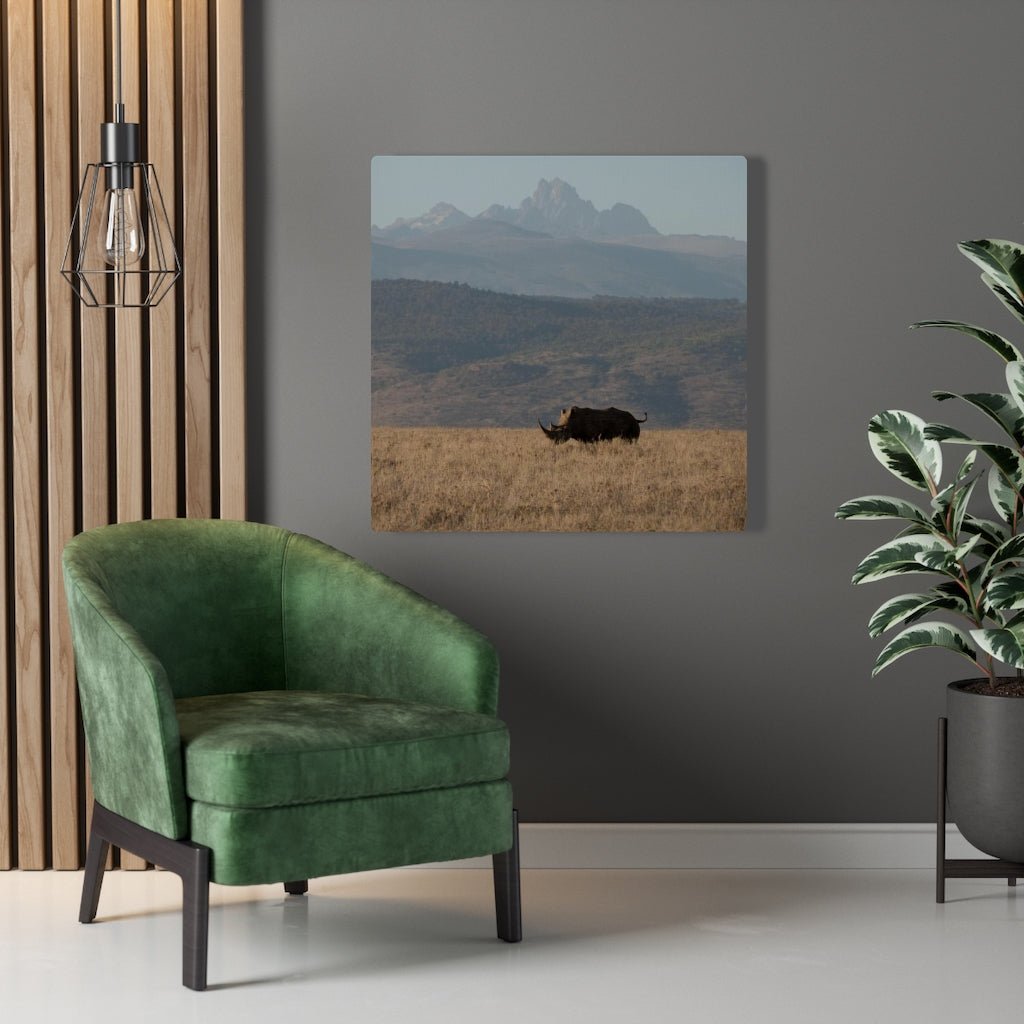 Mt. Kenya and The Bull - Canvas - Visiting This World