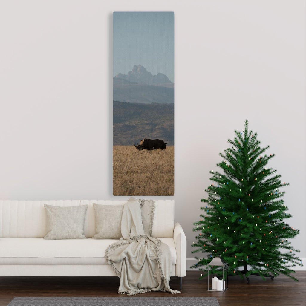 Mt. Kenya and The Bull - Canvas - Visiting This World