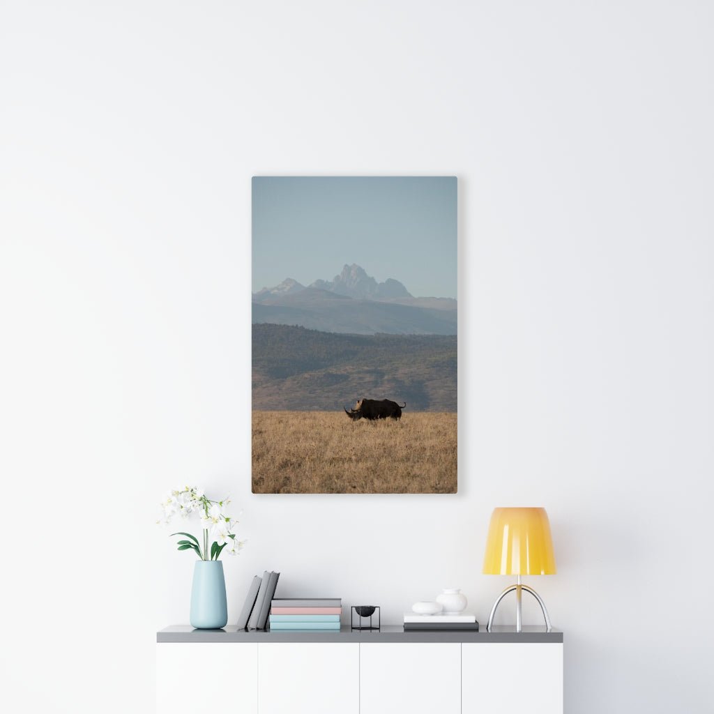 Mt. Kenya and The Bull - Canvas - Visiting This World