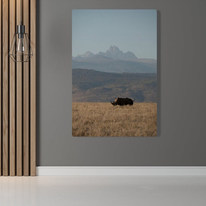 Mt. Kenya and The Bull - Canvas - Visiting This World