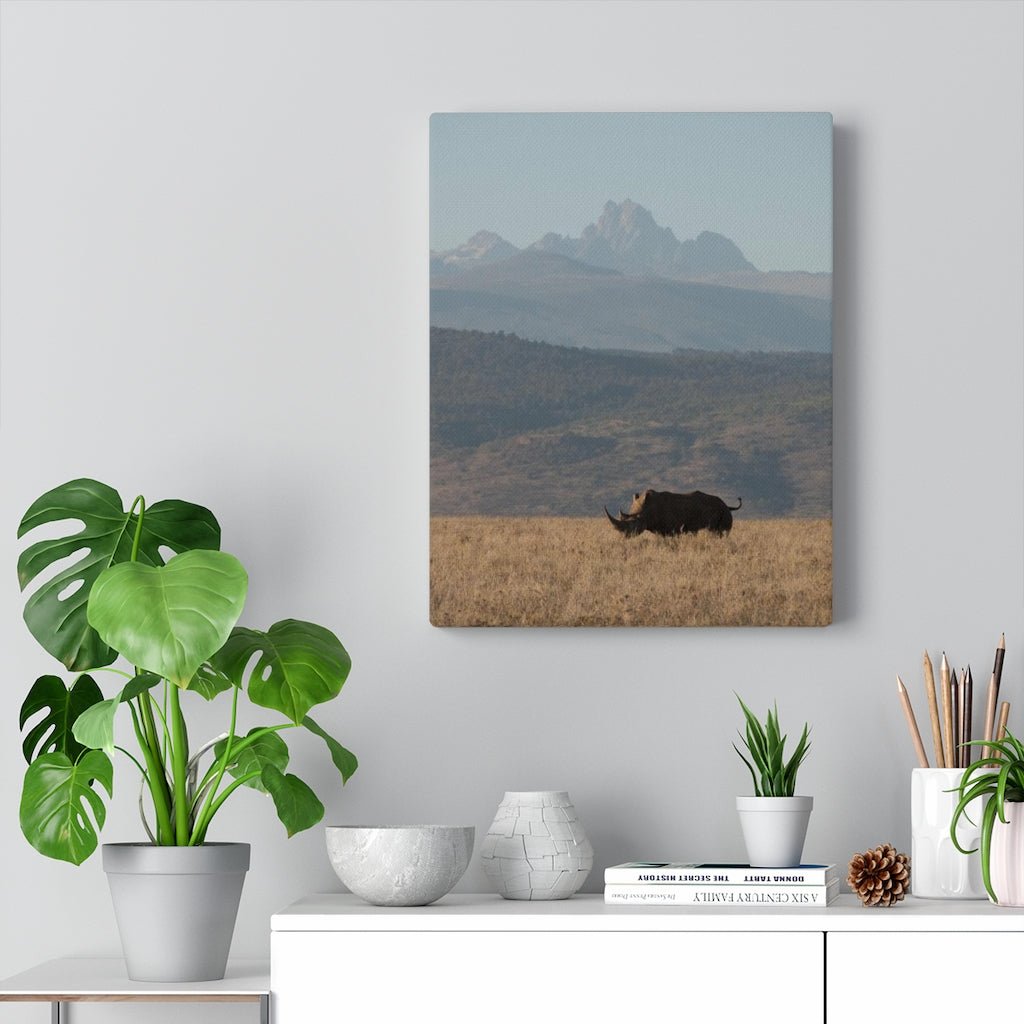 Mt. Kenya and The Bull - Canvas - Visiting This World