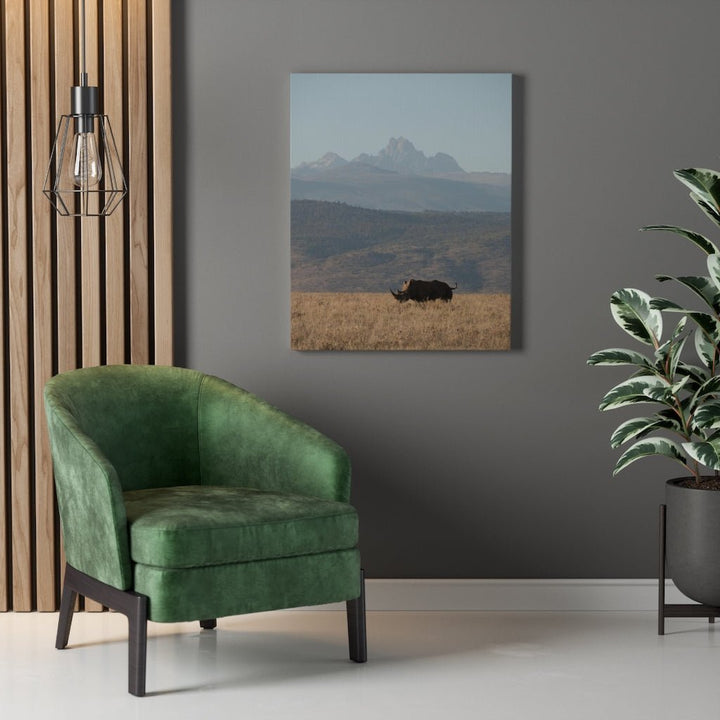 Mt. Kenya and The Bull - Canvas - Visiting This World