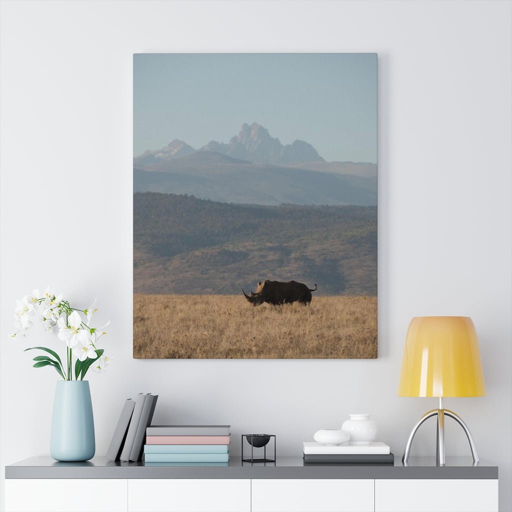 Mt. Kenya and The Bull - Canvas - Visiting This World