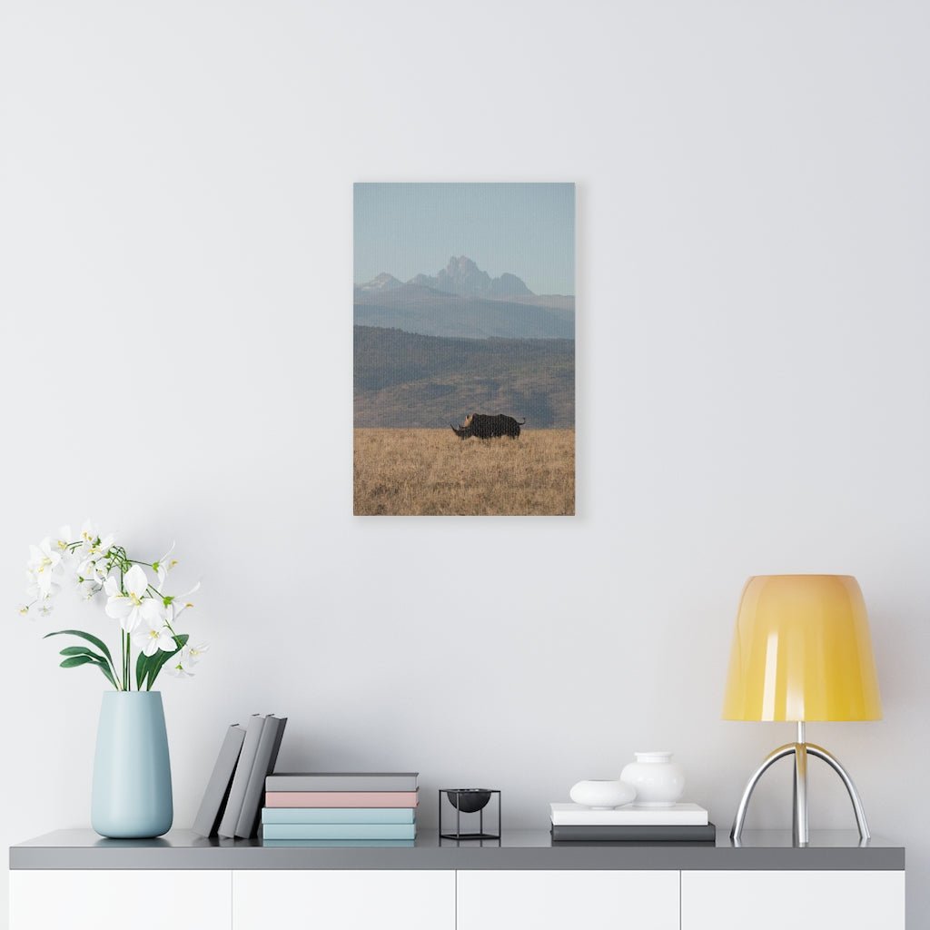 Mt. Kenya and The Bull - Canvas - Visiting This World