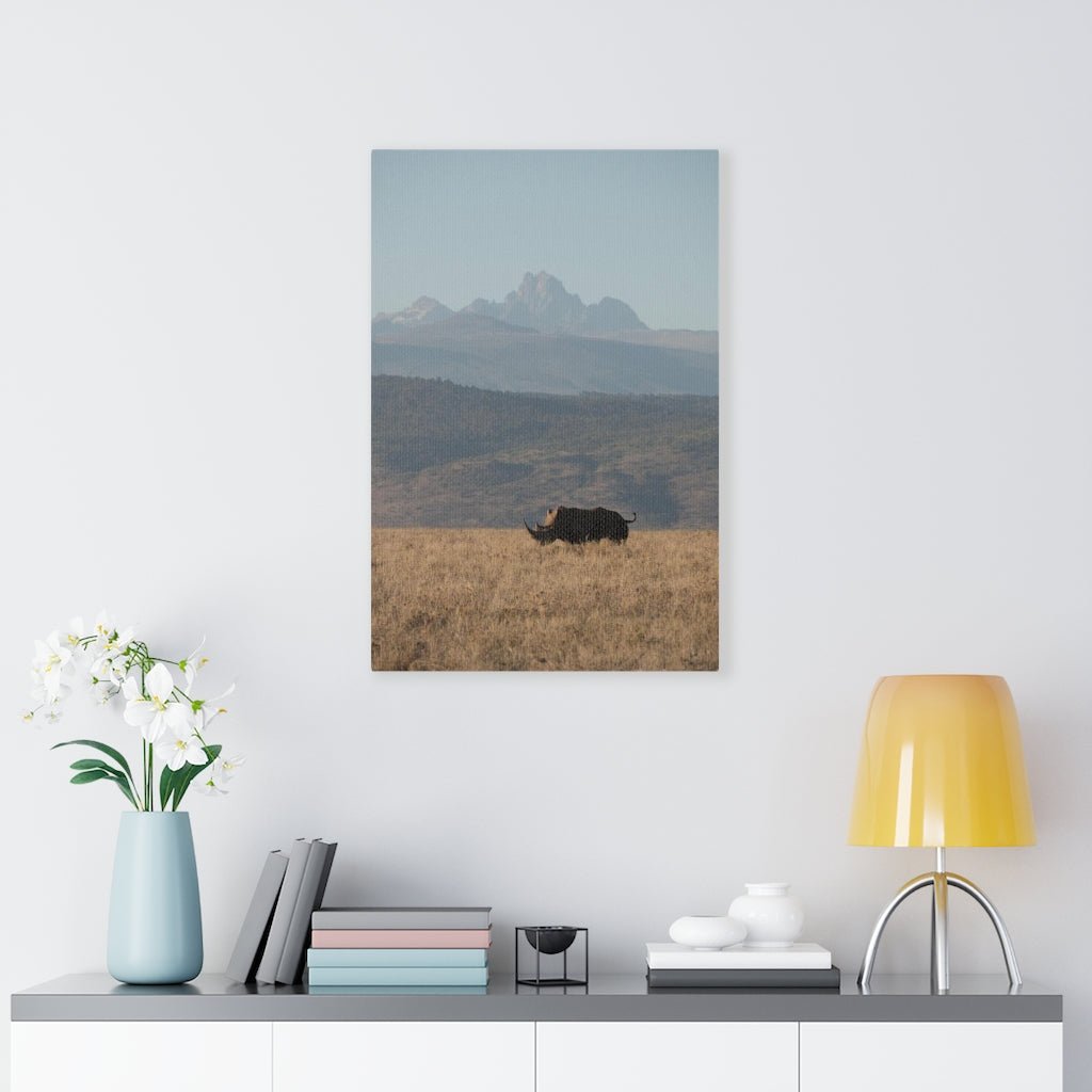 Mt. Kenya and The Bull - Canvas - Visiting This World