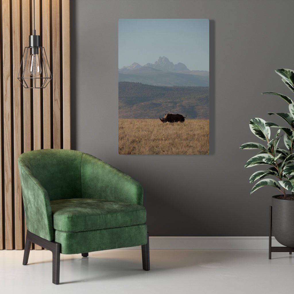 Mt. Kenya and The Bull - Canvas - Visiting This World