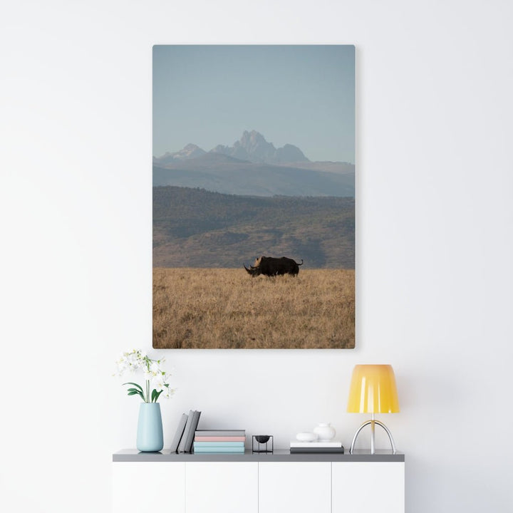 Mt. Kenya and The Bull - Canvas - Visiting This World