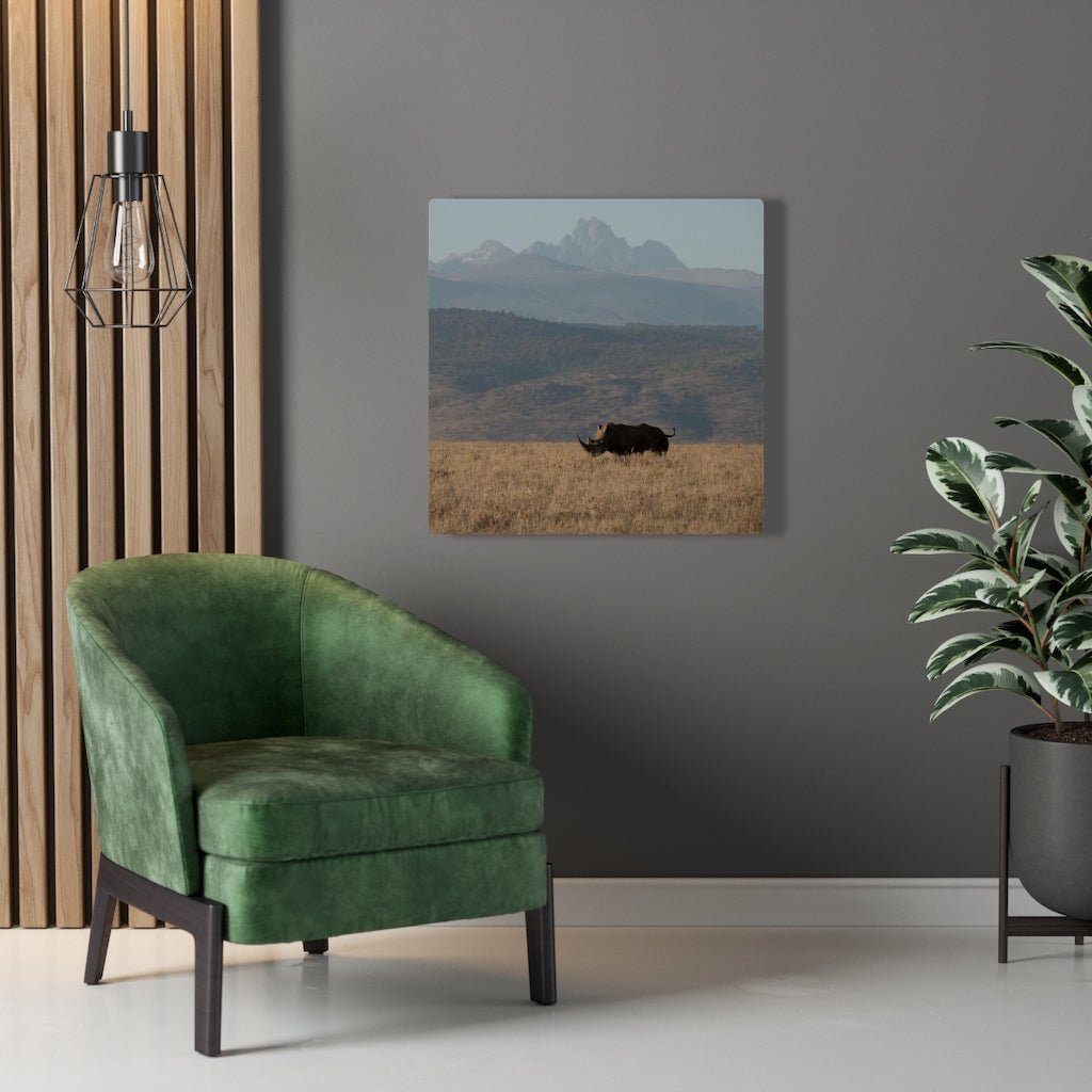 Mt. Kenya and The Bull - Canvas - Visiting This World