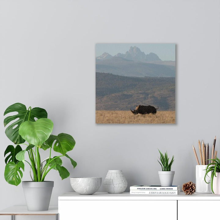 Mt. Kenya and The Bull - Canvas - Visiting This World