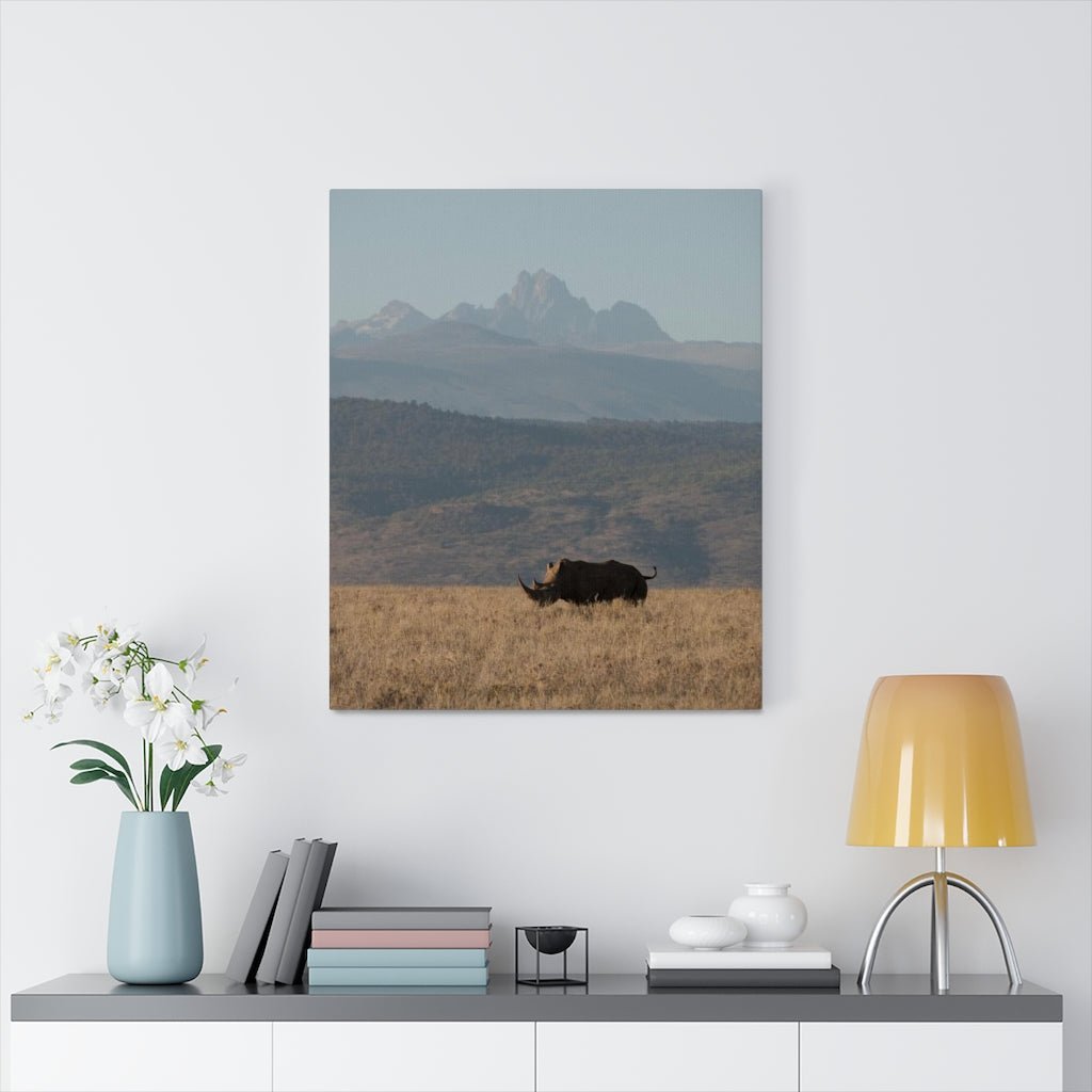 Mt. Kenya and The Bull - Canvas - Visiting This World